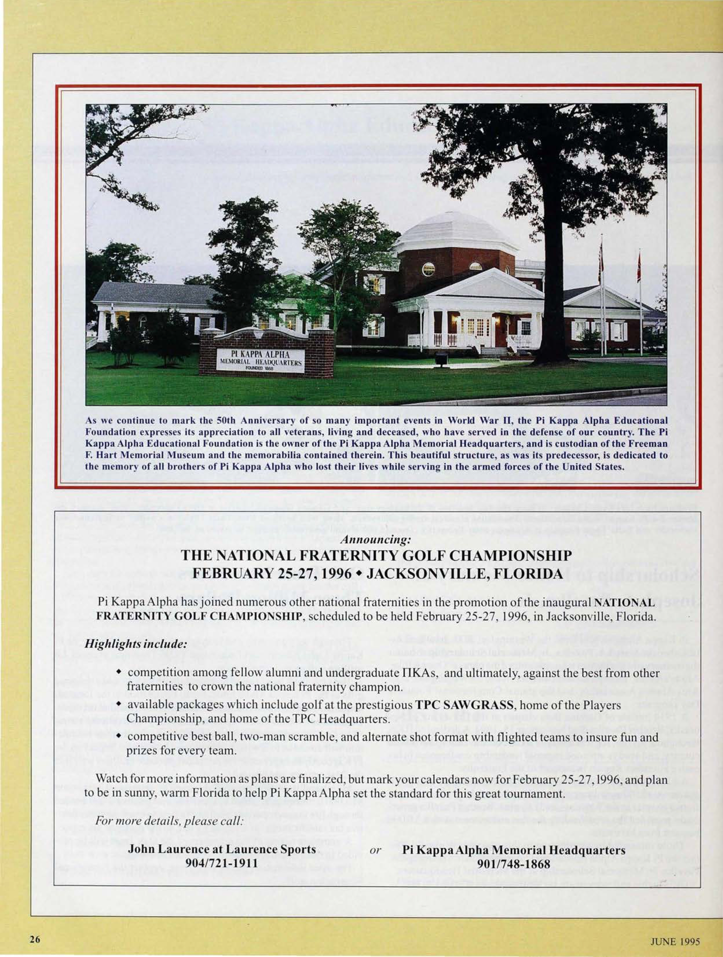 The National Fraternity Golf Championship